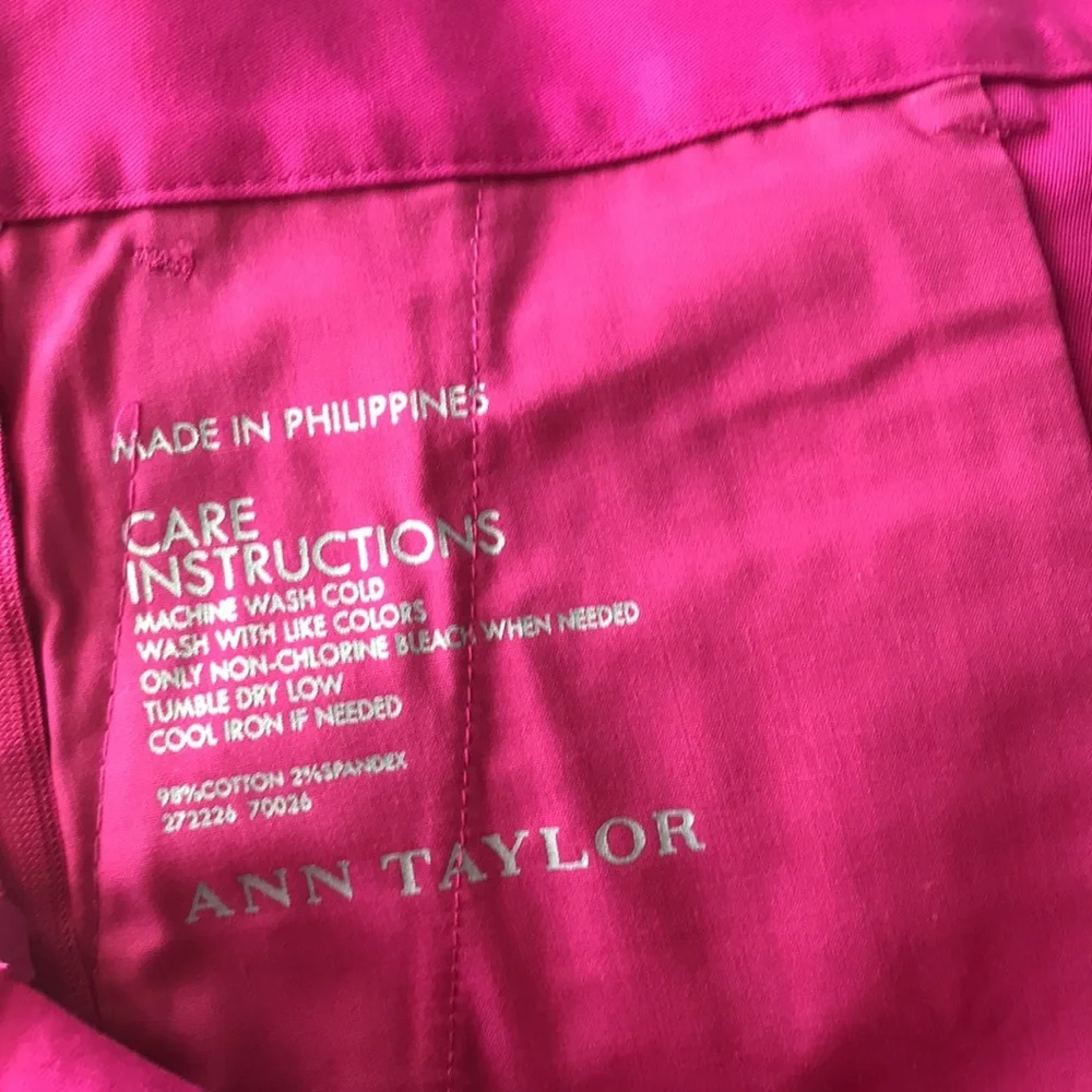 Ann Taylor Size Zip Cotton Shorts NWT